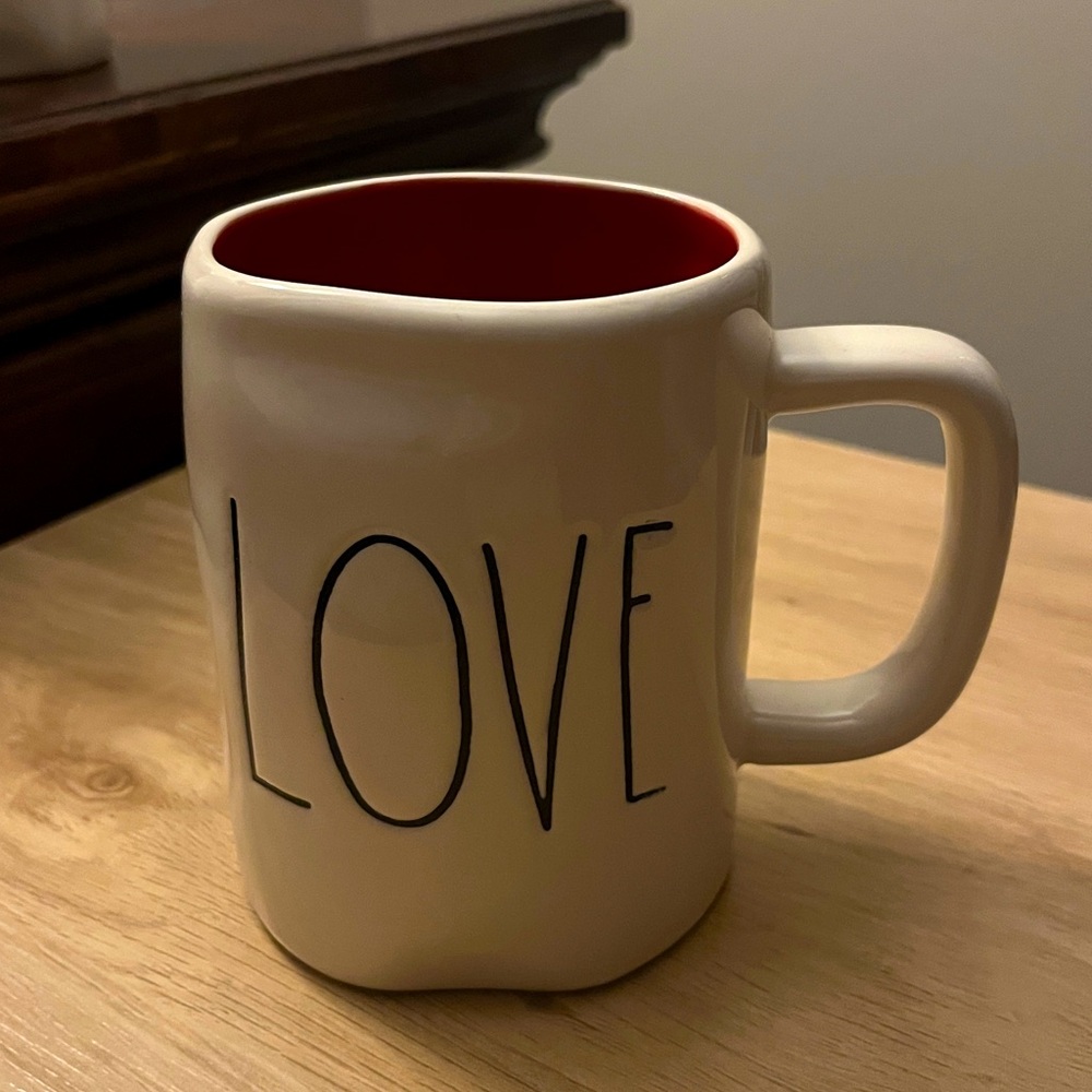 Rae Dunn Cream “LOVE” Mug Artisan Collection by Magenta RED Interior